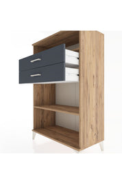 Hyperion Dolap 2 Raflı 2 Çekmeceli 88x44x134 - S51M069V8B