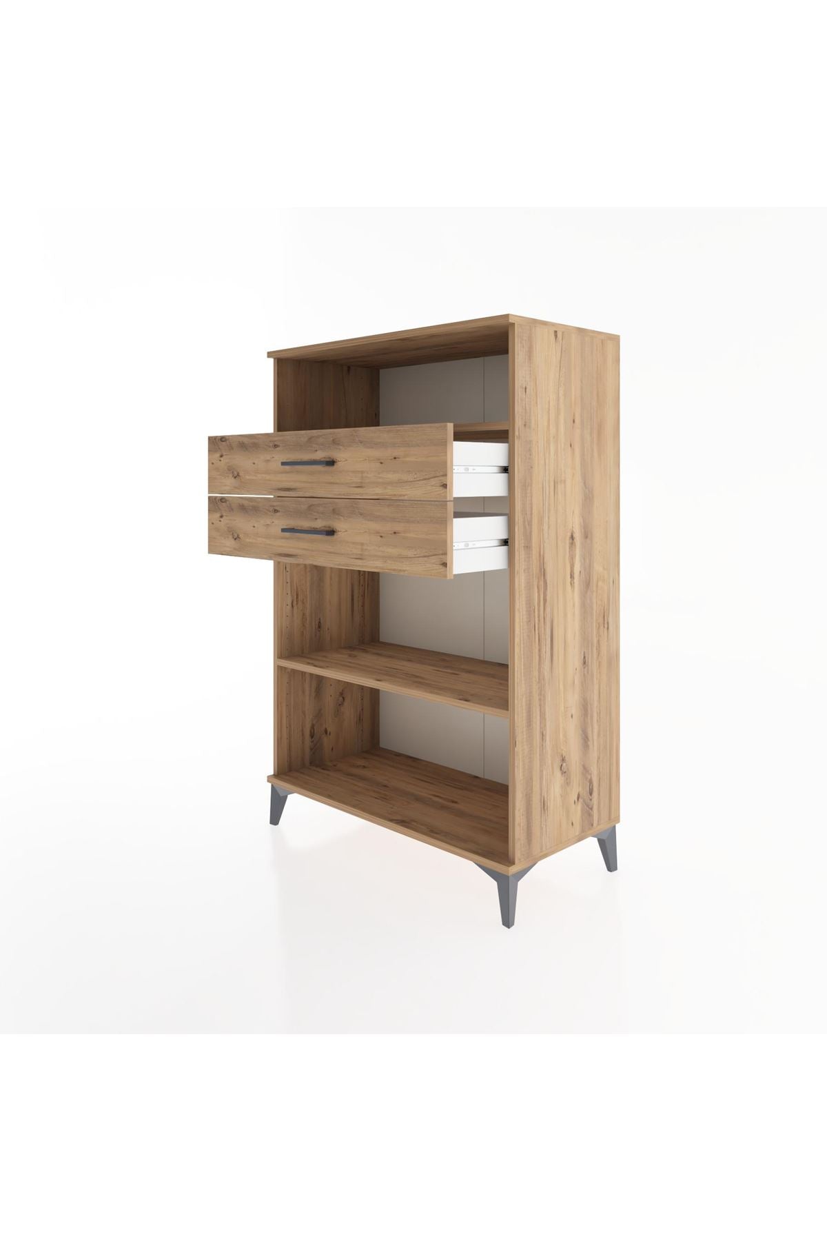 Hyperion Dolap 2 Raflı 2 Çekmeceli 88x44x134 - S51M069V9B