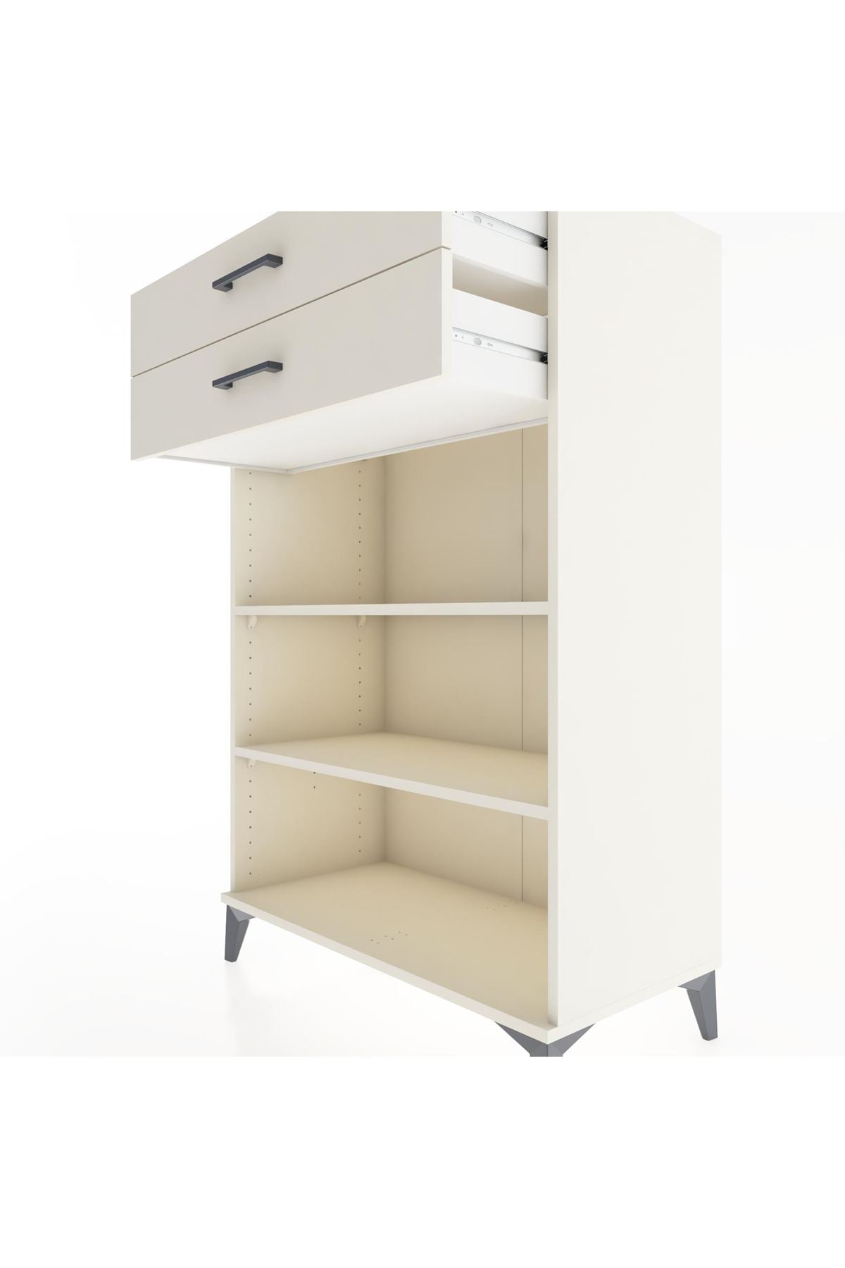 Hyperion Dolap 2 Raflı 2 Çekmeceli 88x44x134 - S51M070V1B