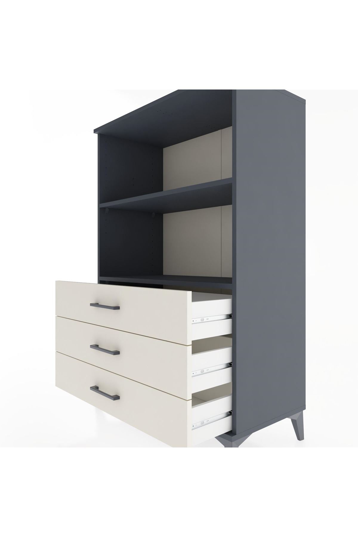 Hyperion Dolap 2 Raflı 3 Çekmeceli 88x44x134 - S51M071V4B