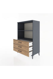 Hyperion Dolap 2 Raflı 3 Çekmeceli 88x44x134 - S51M071V6B