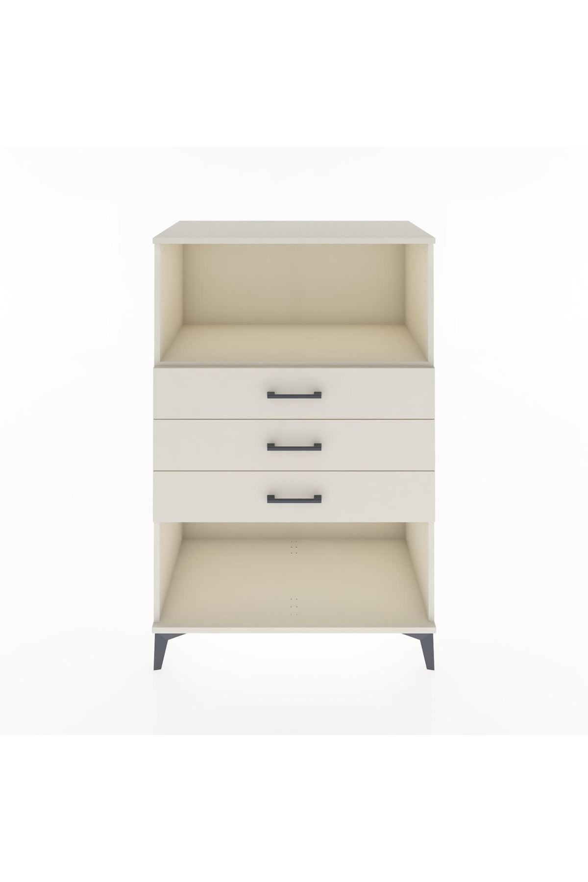 Hyperion Dolap Tek Raflı 3 Çekmeceli 88x44x134 - S51M072V1B