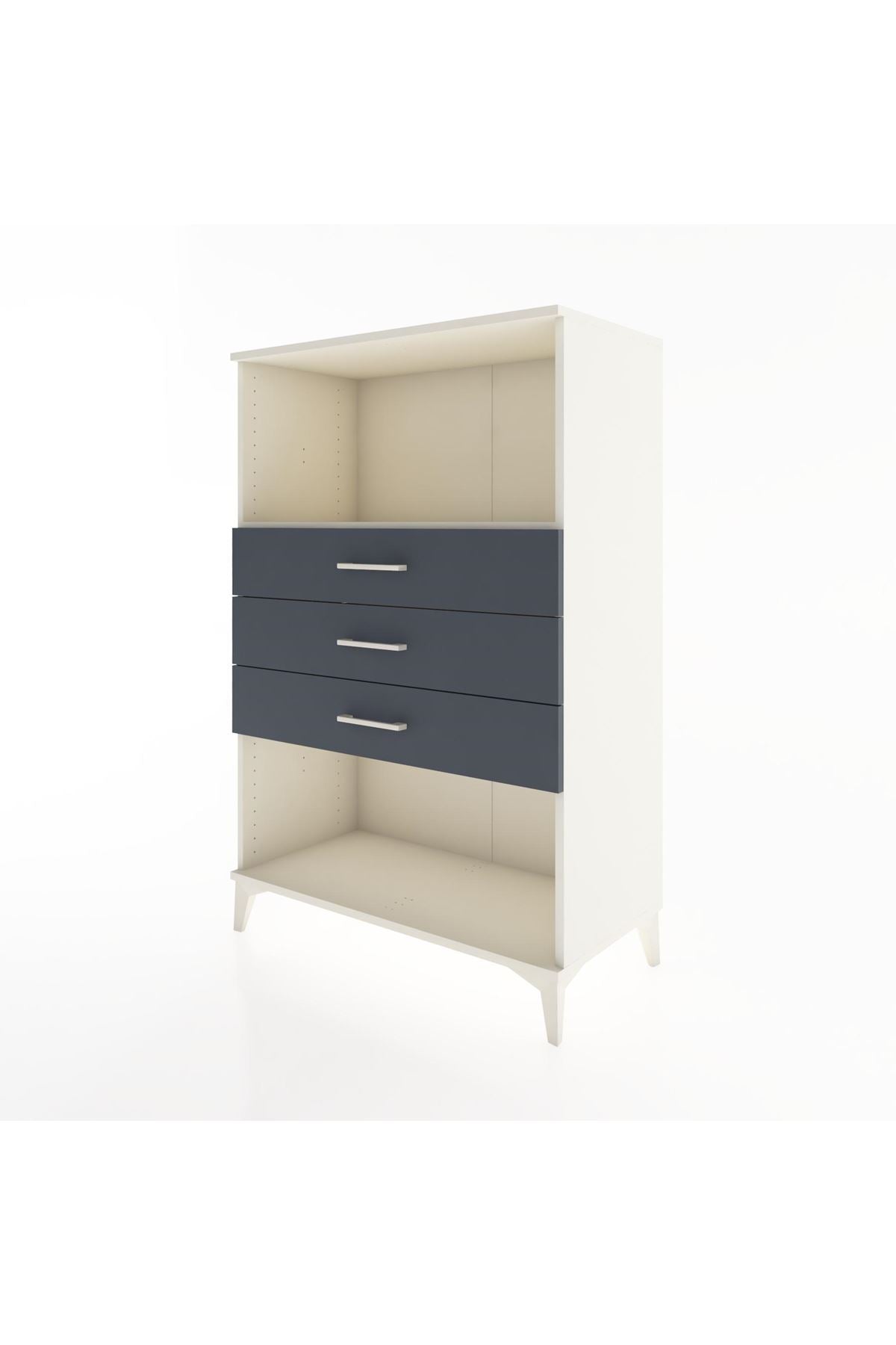 Hyperion Dolap Tek Raflı 3 Çekmeceli 88x44x134 - S51M072V2B