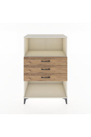 Hyperion Dolap Tek Raflı 3 Çekmeceli 88x44x134 - S51M072V3B