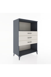 Hyperion Dolap Tek Raflı 3 Çekmeceli 88x44x134 - S51M072V4B