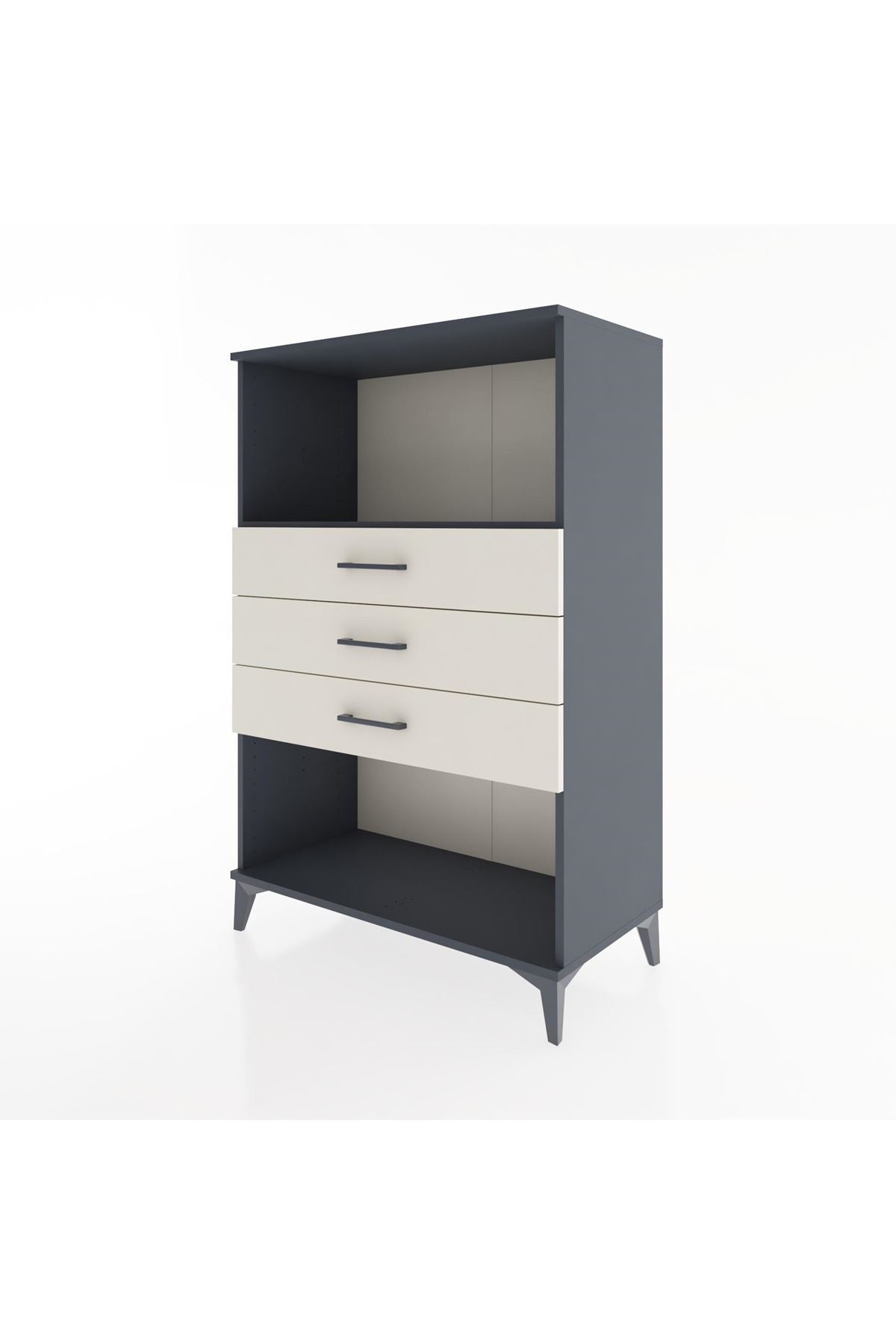 Hyperion Dolap Tek Raflı 3 Çekmeceli 88x44x134 - S51M072V4B