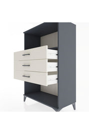 Hyperion Dolap Tek Raflı 3 Çekmeceli 88x44x134 - S51M072V4B