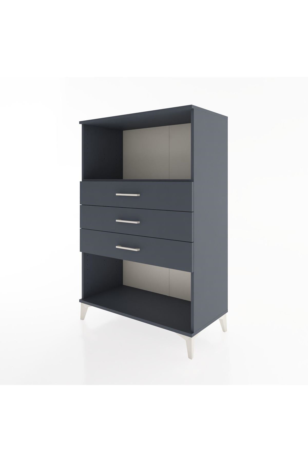 Hyperion Dolap Tek Raflı 3 Çekmeceli 88x44x134 - S51M072V5B