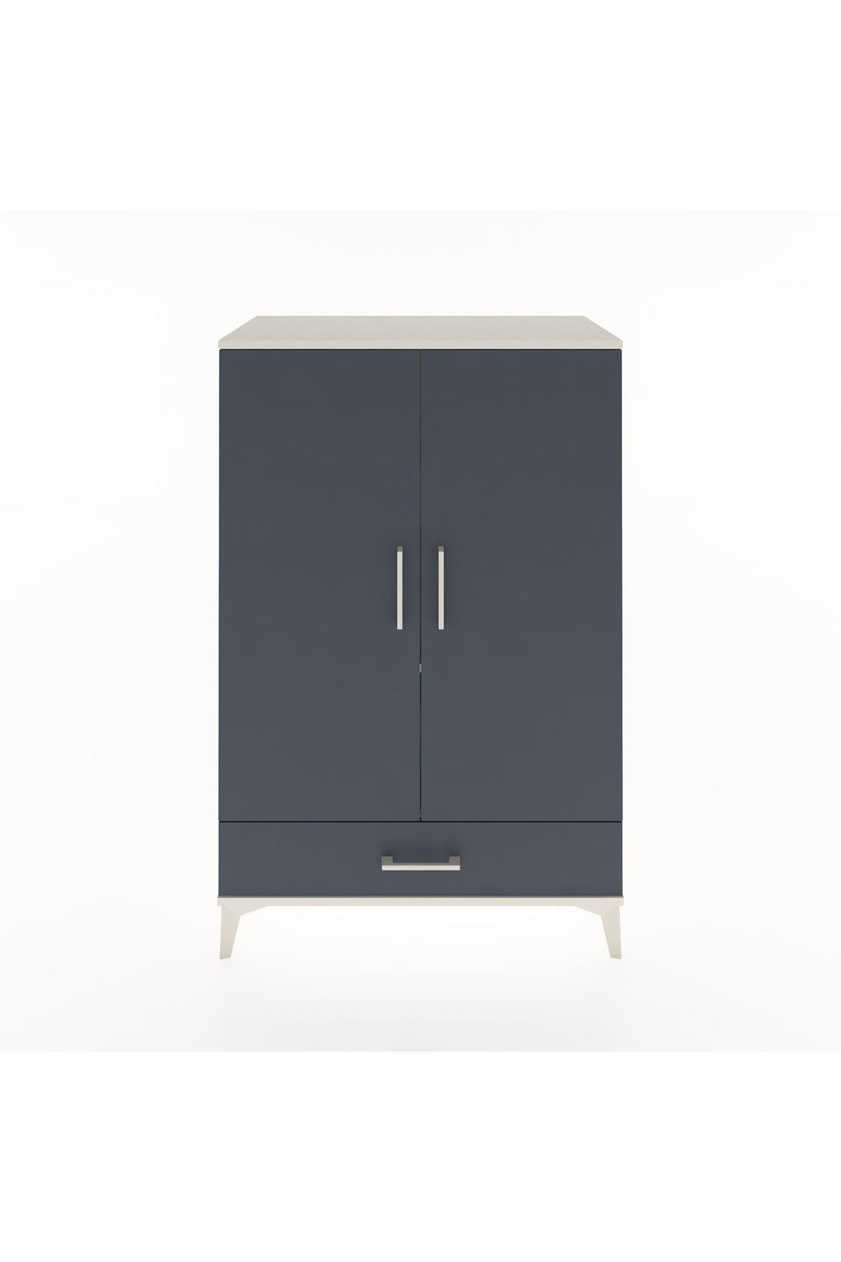 Hyperion Dolap 3 Raflı Tek Çekmeceli 2 Kapaklı 88x44x134 - S51M073V2B