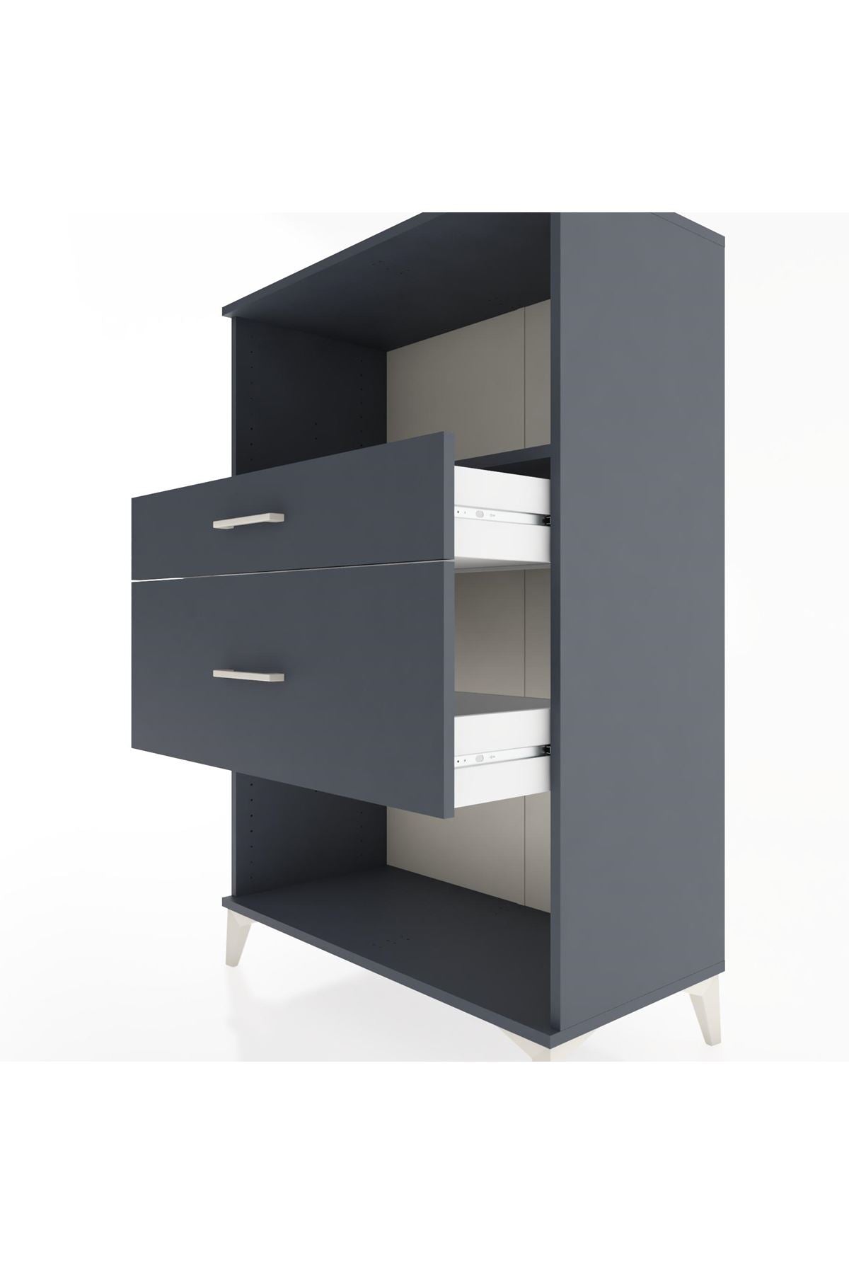 Hyperion Dolap Tek Raflı 2 Çekmeceli 88x44x134 - S51M036V5B