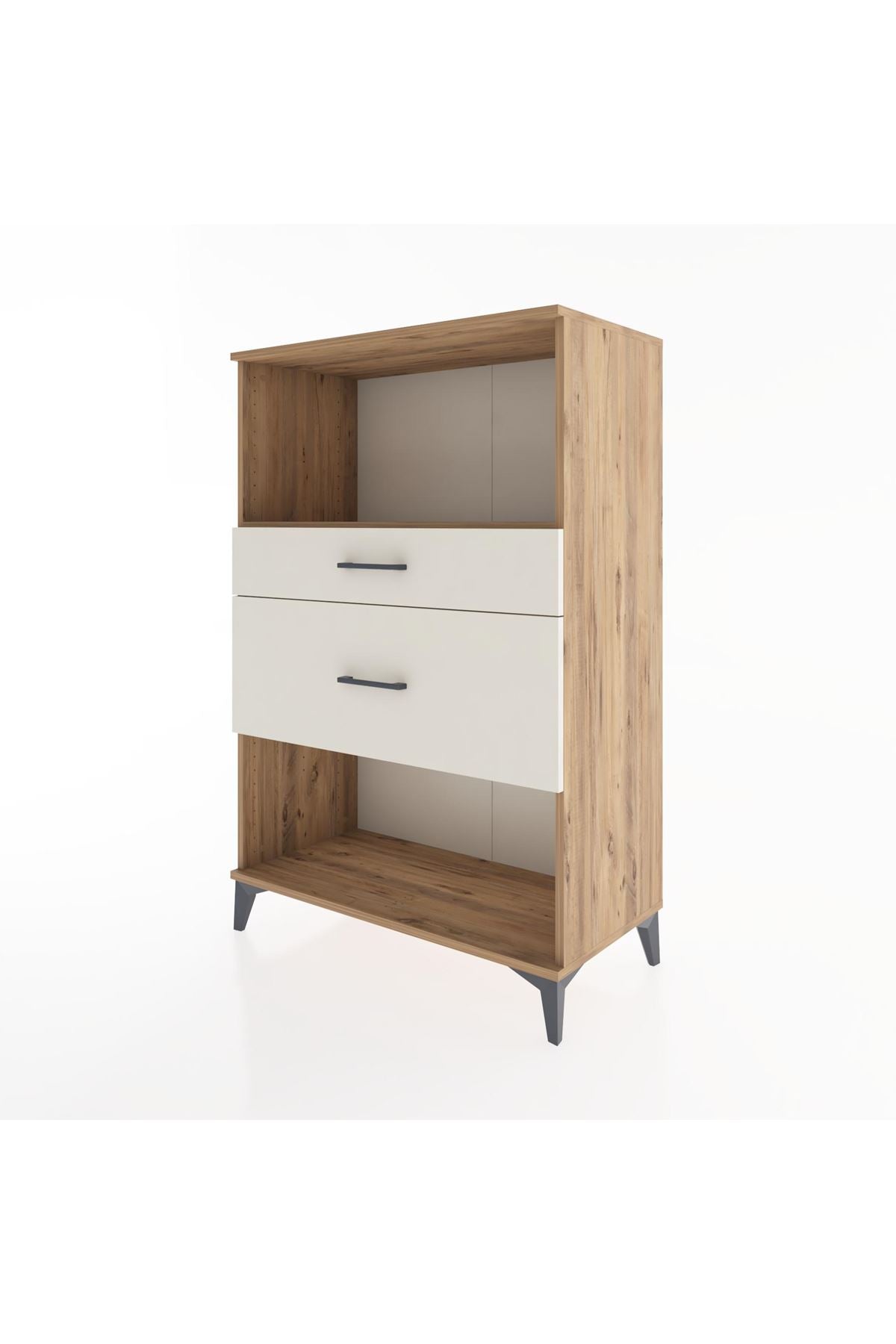 Hyperion Dolap Tek Raflı 2 Çekmeceli 88x44x134 - S51M036V7B