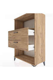 Hyperion Dolap Tek Raflı 2 Çekmeceli 88x44x134 - S51M036V9B