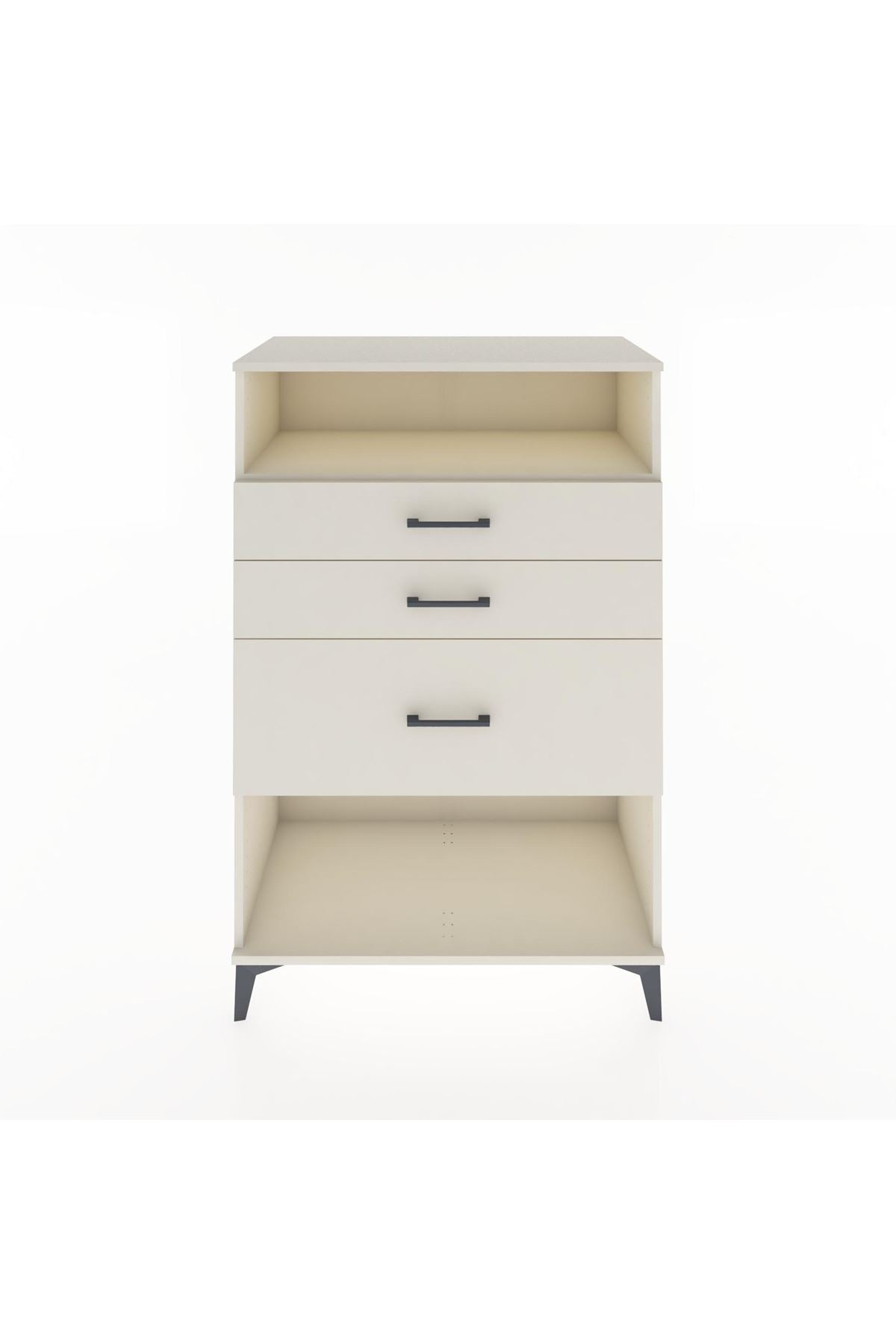 Hyperion Dolap Tek Raflı 3 Çekmeceli 88x44x134 - S51M037V1B