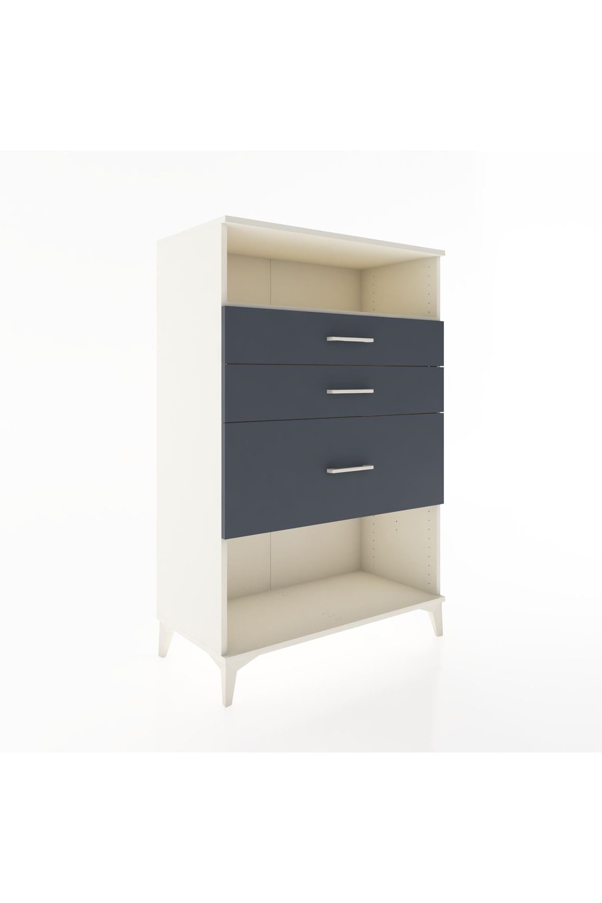 Hyperion Dolap Tek Raflı 3 Çekmeceli 88x44x134 - S51M037V2B
