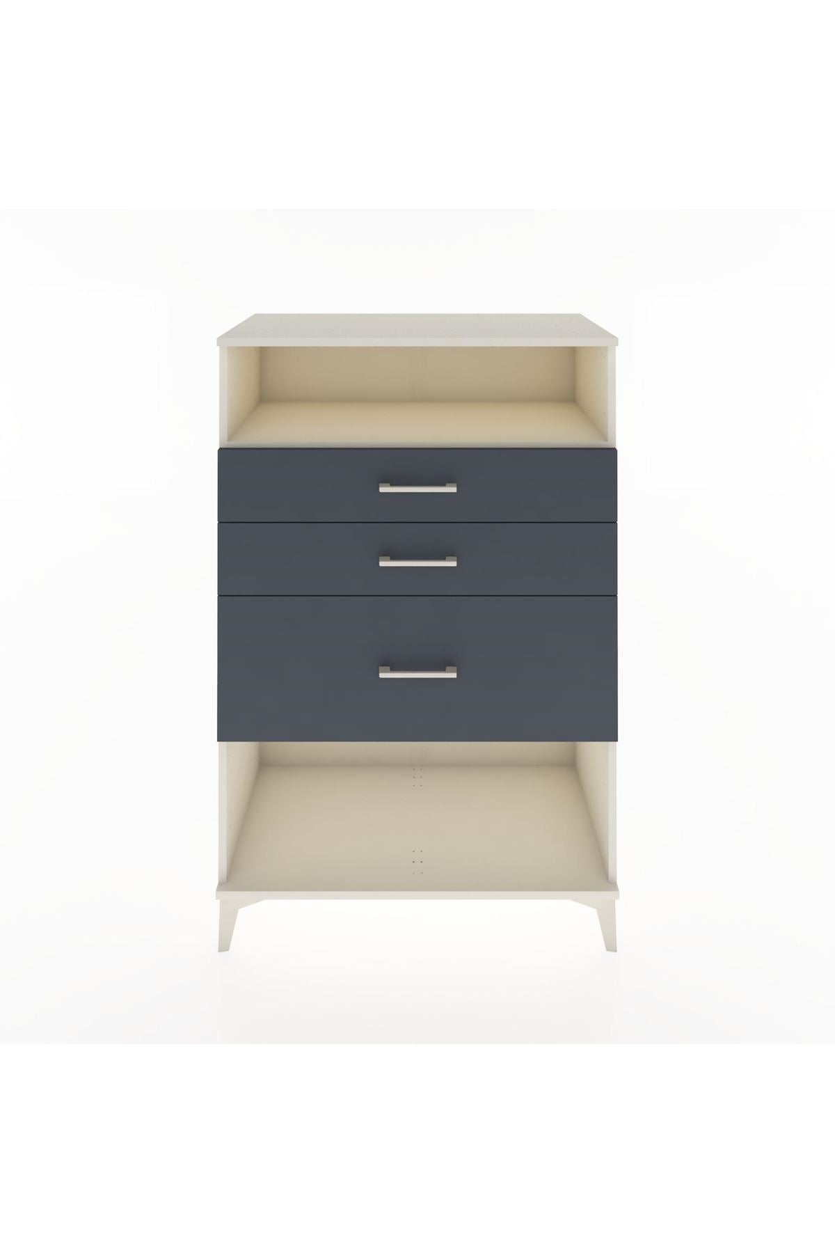 Hyperion Dolap Tek Raflı 3 Çekmeceli 88x44x134 - S51M037V2B