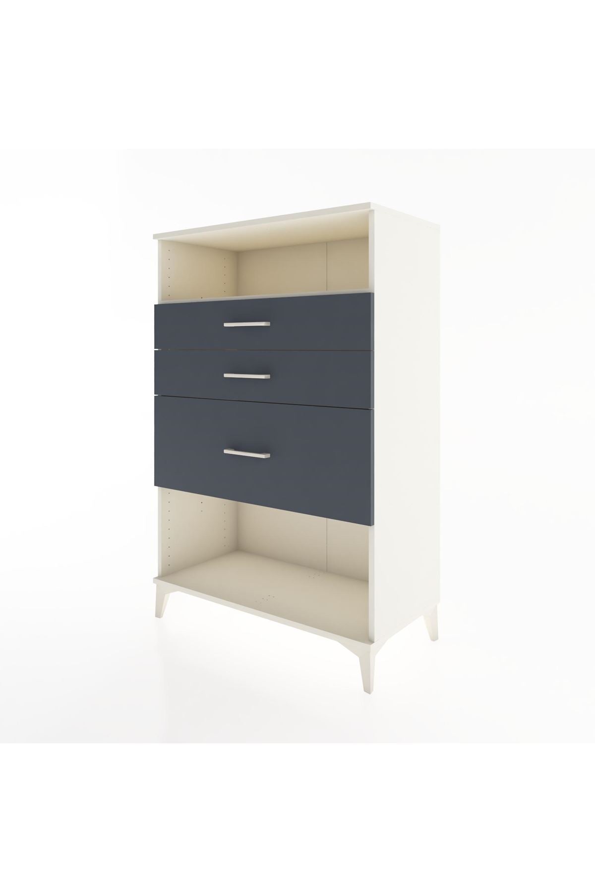 Hyperion Dolap Tek Raflı 3 Çekmeceli 88x44x134 - S51M037V2B