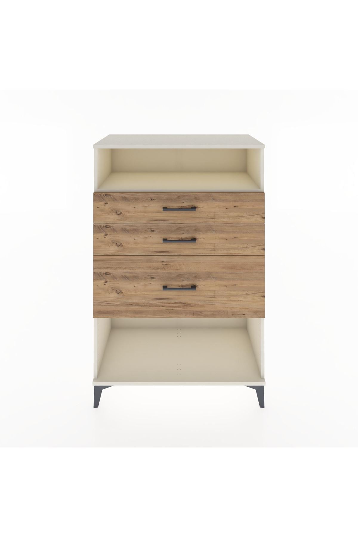 Hyperion Dolap Tek Raflı 3 Çekmeceli 88x44x134 - S51M037V3B