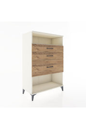 Hyperion Dolap Tek Raflı 3 Çekmeceli 88x44x134 - S51M037V3B