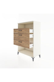 Hyperion Dolap Tek Raflı 3 Çekmeceli 88x44x134 - S51M037V3B