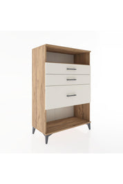 Hyperion Dolap Tek Raflı 3 Çekmeceli 88x44x134 - S51M037V7B
