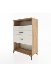 Hyperion Dolap Tek Raflı 3 Çekmeceli 88x44x134 - S51M037V7B