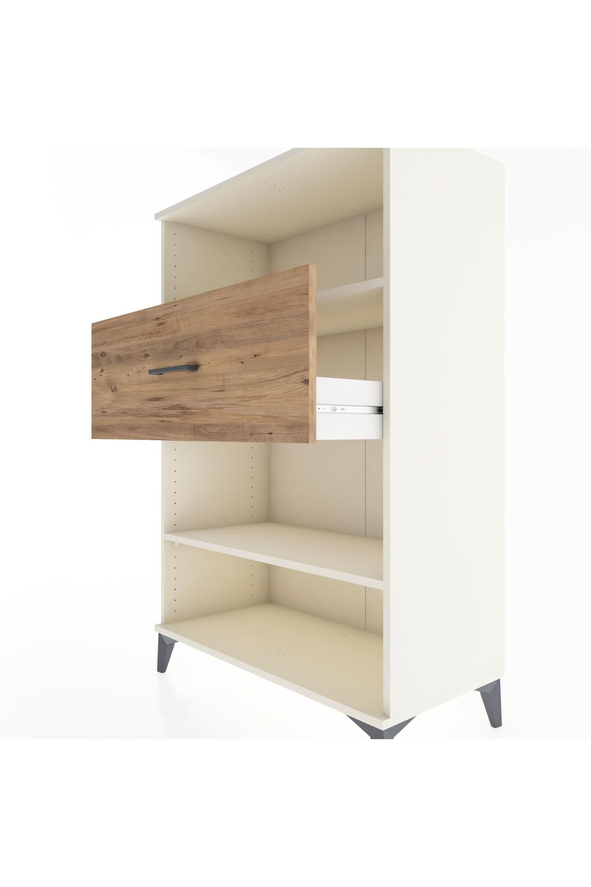 Hyperion Dolap 2 Raflı Tek Çekmeceli 88x44x134 - S51M039V3B