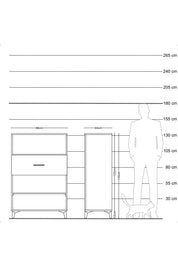 Hyperion Dolap 2 Raflı Tek Çekmeceli 88x44x134 - S51M039V6B