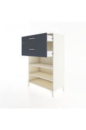 Hyperion Dolap 2 Raflı 2 Çekmeceli 88x44x134 - S51M040V2B
