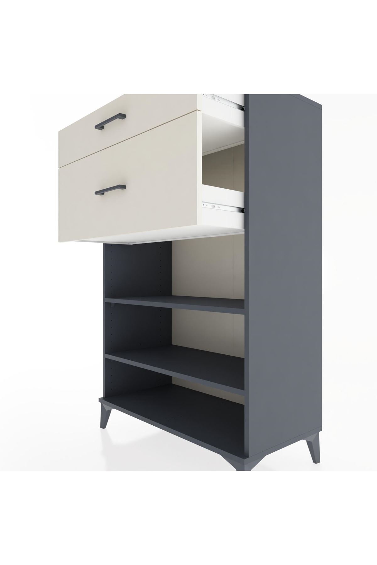 Hyperion Dolap 2 Raflı 2 Çekmeceli 88x44x134 - S51M040V4B