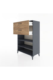 Hyperion Dolap 2 Raflı 2 Çekmeceli 88x44x134 - S51M040V6B
