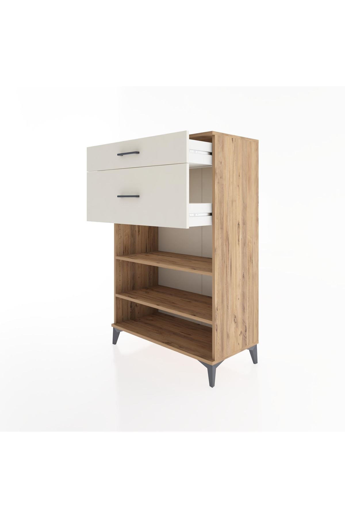 Hyperion Dolap 2 Raflı 2 Çekmeceli 88x44x134 - S51M040V7B