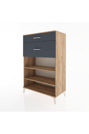 Hyperion Dolap 2 Raflı 2 Çekmeceli 88x44x134 - S51M040V8B