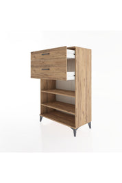 Hyperion Dolap 2 Raflı 2 Çekmeceli 88x44x134 - S51M040V9B