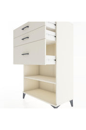 Hyperion Dolap Tek Raflı 3 Çekmeceli 88x44x134 - S51M041V1B