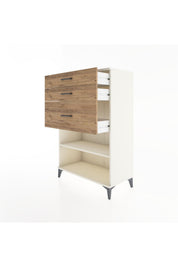 Hyperion Dolap Tek Raflı 3 Çekmeceli 88x44x134 - S51M041V3B