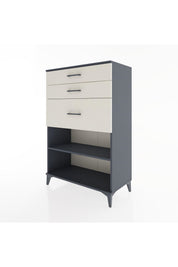 Hyperion Dolap Tek Raflı 3 Çekmeceli 88x44x134 - S51M041V4B