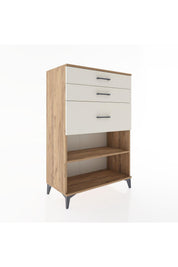 Hyperion Dolap Tek Raflı 3 Çekmeceli 88x44x134 - S51M041V7B