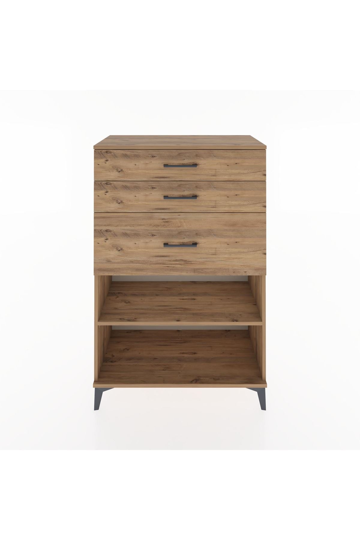 Hyperion Dolap Tek Raflı 3 Çekmeceli 88x44x134 - S51M041V9B