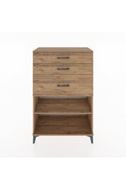 Hyperion Dolap Tek Raflı 3 Çekmeceli 88x44x134 - S51M041V9B