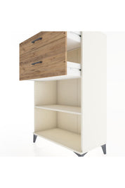 Hyperion Dolap Tek Raflı 2 Çekmeceli 88x44x134 - S51M042V3B