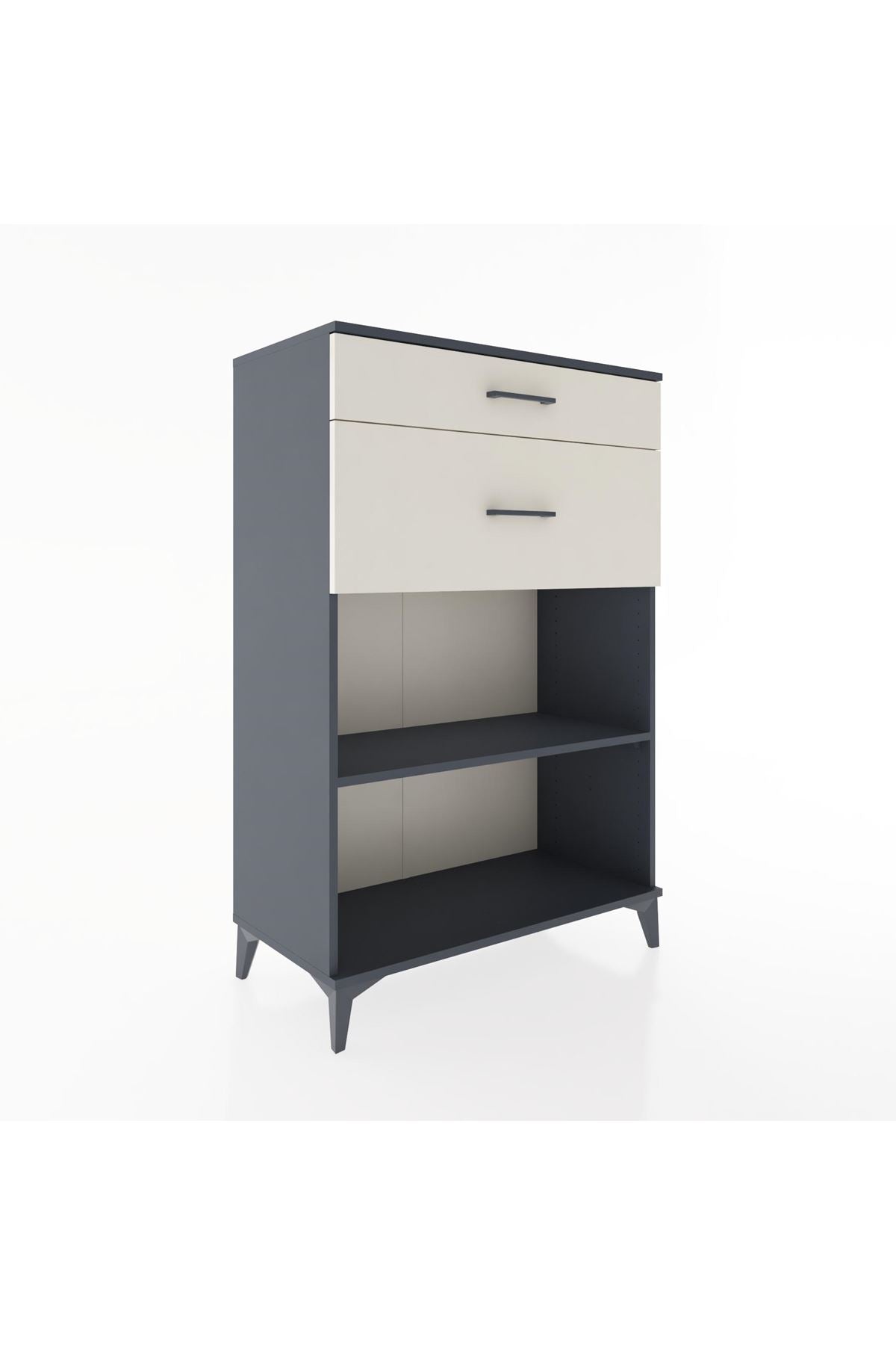Hyperion Dolap Tek Raflı 2 Çekmeceli 88x44x134 - S51M042V4B