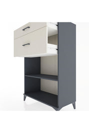 Hyperion Dolap Tek Raflı 2 Çekmeceli 88x44x134 - S51M042V4B