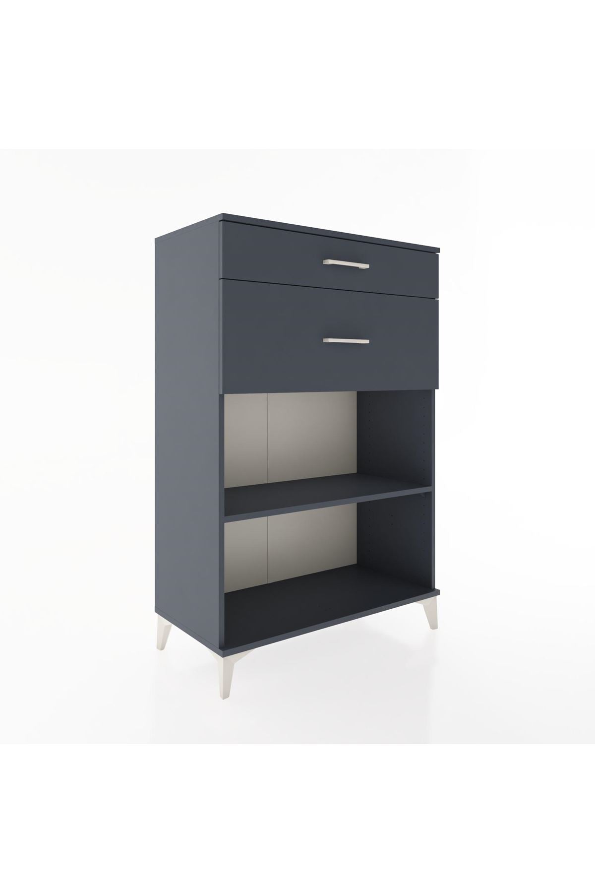 Hyperion Dolap Tek Raflı 2 Çekmeceli 88x44x134 - S51M042V5B