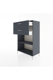 Hyperion Dolap Tek Raflı 2 Çekmeceli 88x44x134 - S51M042V5B