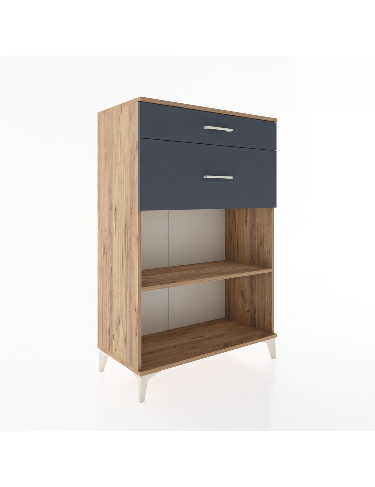 Hyperion Dolap Tek Raflı 2 Çekmeceli 88x44x134 - S51M042V8B