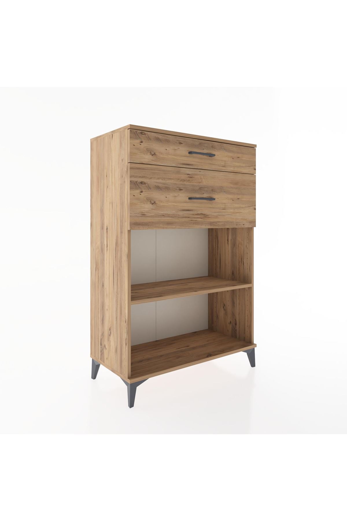 Hyperion Dolap Tek Raflı 2 Çekmeceli 88x44x134 - S51M042V9B