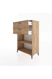 Hyperion Dolap Tek Raflı 2 Çekmeceli 88x44x134 - S51M042V9B