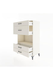 Hyperion Dolap Tek Raflı 4 Çekmeceli 88x44x134 - S51M043V1B