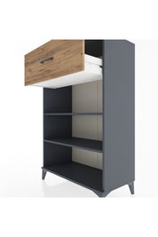 Hyperion Dolap 2 Raflı Tek Çekmeceli 88x44x134 - S51M044V6B