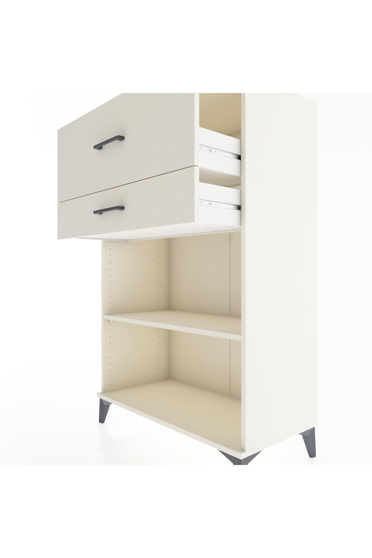 Hyperion Dolap Tek Raflı 2 Çekmeceli 88x44x134 - S51M045V1B